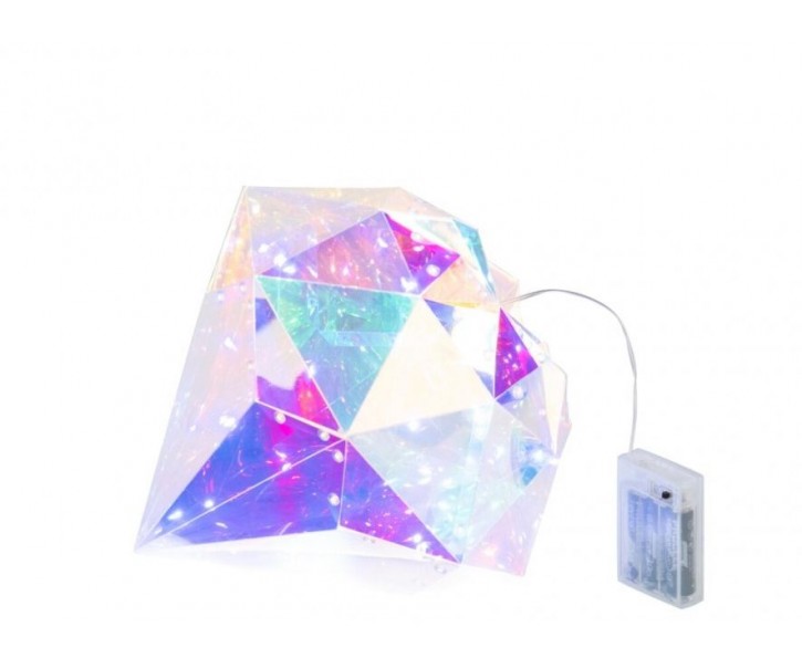 DIAMOND LED vícebarevná malá dekorace z PVC – 25*25*30 cm J-Line by Jolipa