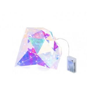 DIAMOND LED vícebarevná malá dekorace z PVC – 25*25*30 cm