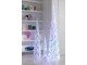 Kouzelná LED dekorace ve tvaru stromu Duhová stříbrná J-line XL – 40*40*178 cm J-Line by Jolipa