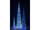 Kouzelná LED dekorace ve tvaru stromu Duhový stříbrný J-line L – 30*30*137 cm J-Line by Jolipa