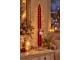 Adventní kalendář kovový Vánoční strom LED červená a zlatá – 23*12*78,5 cm J-Line by Jolipa
