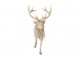 Vánoční dekorace Jelen Deer s kožíškem světle béžový – 39*18*39 cm J-Line by Jolipa