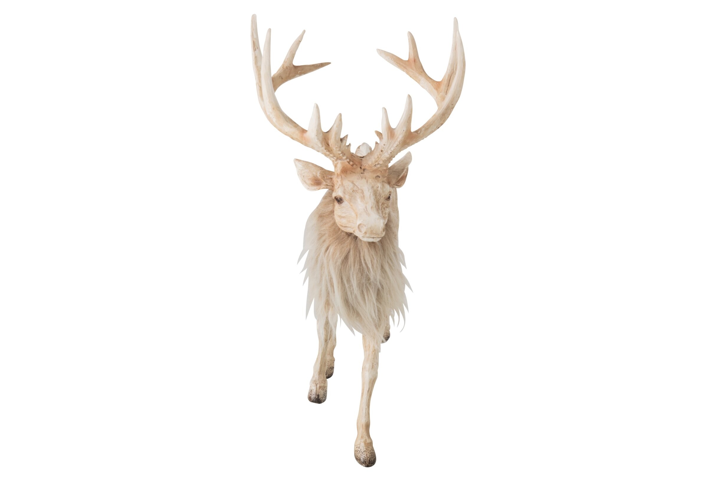 Vánoční dekorace Jelen Deer s kožíškem světle béžový – 39*18*39 cm J-Line by Jolipa Vánoční dekorace Jelen Deer s kožíškem světle béžový – 39*18*39 cm J-Line by Jolipa