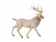 Vánoční dekorace Jelen Deer s kožíškem světle béžový – 39*18*39 cm J-Line by Jolipa