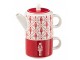 Dárková sada konvička Tea for One se šálkem Nutcrackers – 780ml J-Line by Jolipa