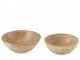 Sada 2 misek Beads z mangového dřeva s korálky – Ø 25*10/ Ø 20*8 cm J-Line by Jolipa