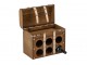 Box na víno Antique z hnědého MDF – 42*21*37 cm J-Line by Jolipa