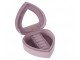 Šperkovnice Lila ve tvaru srdce ze sametu – 11*11*4,5 cm J-Line by Jolipa