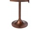 Set 2 měděný antik kovový odkládací stolek Fone Alu Raw – Ø 56*49/ Ø 48*50 cm J-Line by Jolipa