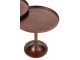 Set 2 měděný antik kovový odkládací stolek Fone Alu Raw – Ø 56*49/ Ø 48*50 cm J-Line by Jolipa