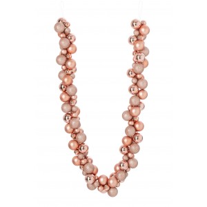 Vánoční girlanda s růžovými ozdobami GARLAND – 165*9,5*9,5 cm