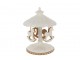 Kolotoč Carousel Perníček béžovo-bílý J-line – Ø 16,5*22,5 cm J-Line by Jolipa