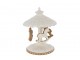 Kolotoč Carousel Perníček béžovo-bílý J-line – Ø 16,5*22,5 cm J-Line by Jolipa