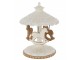 Kolotoč Carousel Perníček béžovo-bílý J-line – Ø 16,5*22,5 cm J-Line by Jolipa