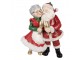 Vánoční dekorace figurka Santa Claus a paní Claus – 20*12*26 cm Clayre & Eef