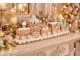 Vánoční dekorace perníkový vláček Gingerbread Train - 47*10*17 cm Clayre & Eef