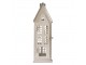 Kovový svícen domek s pískovým povrchem Raw Sand – 11*11*37 cm Clayre & Eef