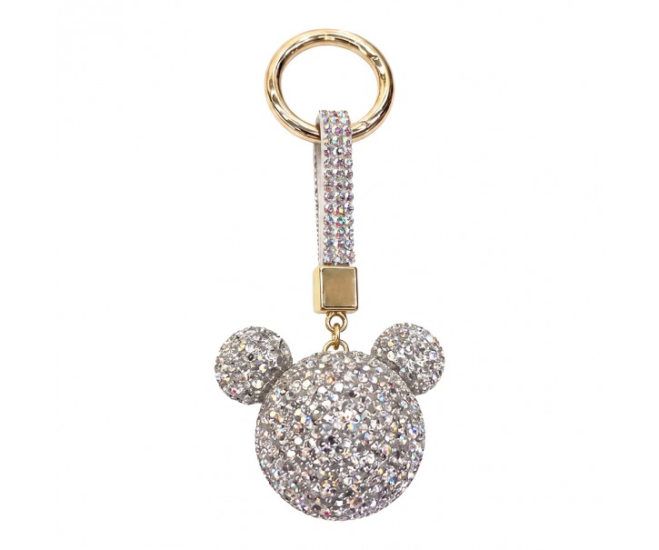 Klíčenka stříbrná kovová Mickey s kamínky Clayre & Eef Clayre & Eef