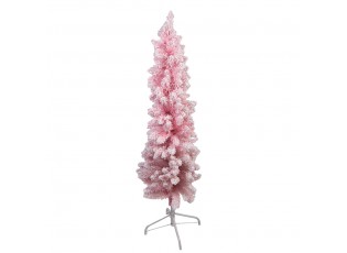 Růžový zasněžený umělý vánoční stromek Christmas Tree M – 40*40*150 cm