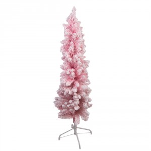 Růžový zasněžený umělý vánoční stromek Christmas Tree M – 40*40*150 cm