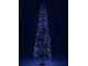 Strom s vícebarevnými LED světly z černé železné konstrukce velký – 58*58*180 cm J-Line by Jolipa