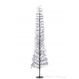 Velký strom s LED vícebarevnými světly černý železný – 65*65*240 cm