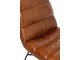 Hnědá kožená jídelní židle – 55*67*83 cm J-Line by Jolipa