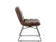 Jídelní židle z hnědé kůže – 55*67*83 cm J-Line by Jolipa