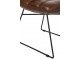 Jídelní židle z hnědé kůže – 55*67*83 cm J-Line by Jolipa