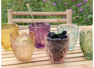 Set 6ks barevných skleniček na vodu Saint-Émilion - Ø 8,5*10 cm / 330ml