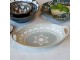 Porcelánová šedá zapékací miska Arés Ramekin s úchyty – 27,5*16*4,5 cm Chic Antique