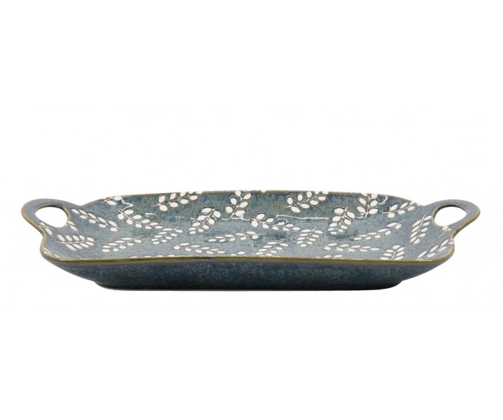 Porcelánová opálová zapékací miska Arés Ramekin s úchyty – 35*20*4 cm Chic Antique