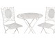 Zahradní souprava - stůl + 2 židle - 	Ø 70*75 / 2x 41*48*95 cm