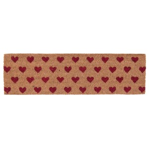 Kokosová rohožka Hearts - 75*22*2 cm
