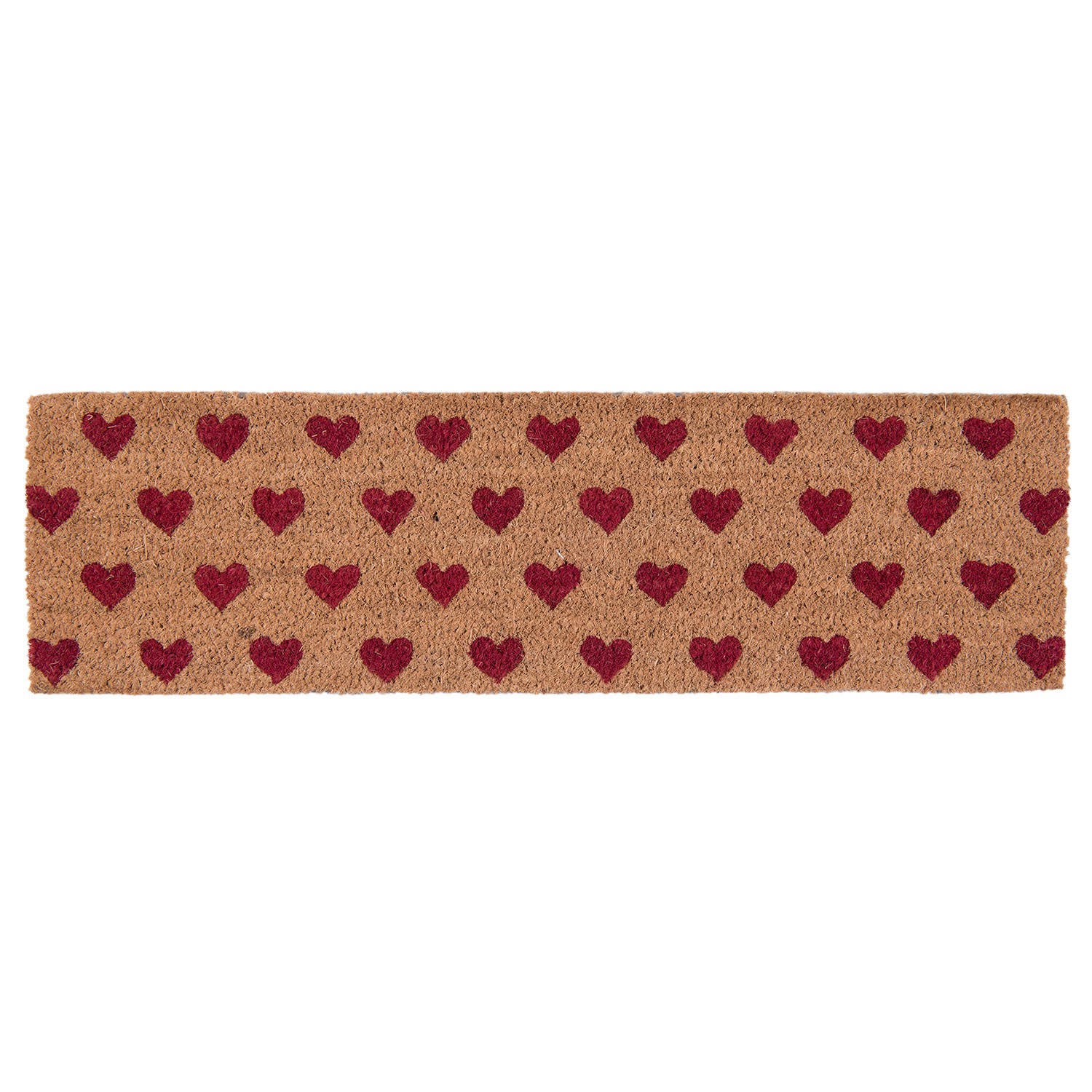 Kokosová rohožka Hearts - 75*22*2 cm