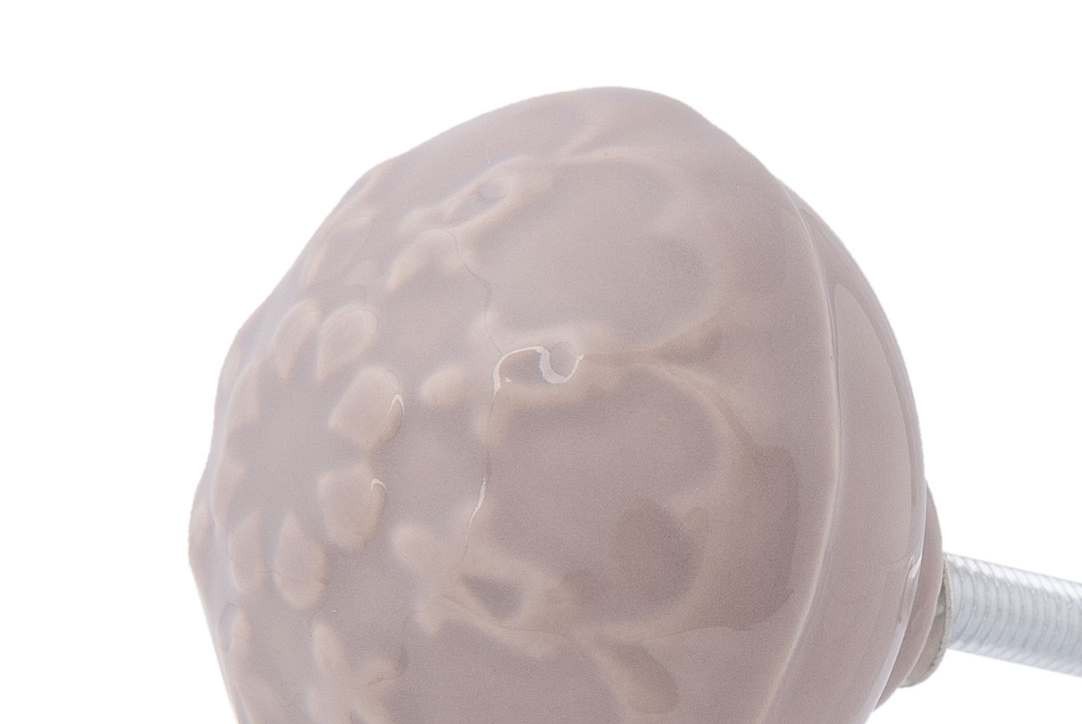 Světle hnědá úchytka Ornamento - Ø 4*4 cm