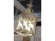 Vinage lustr lucerna s patinou na 4 žárovky - Ø 32*132 cm 4x E14 / Max 25W