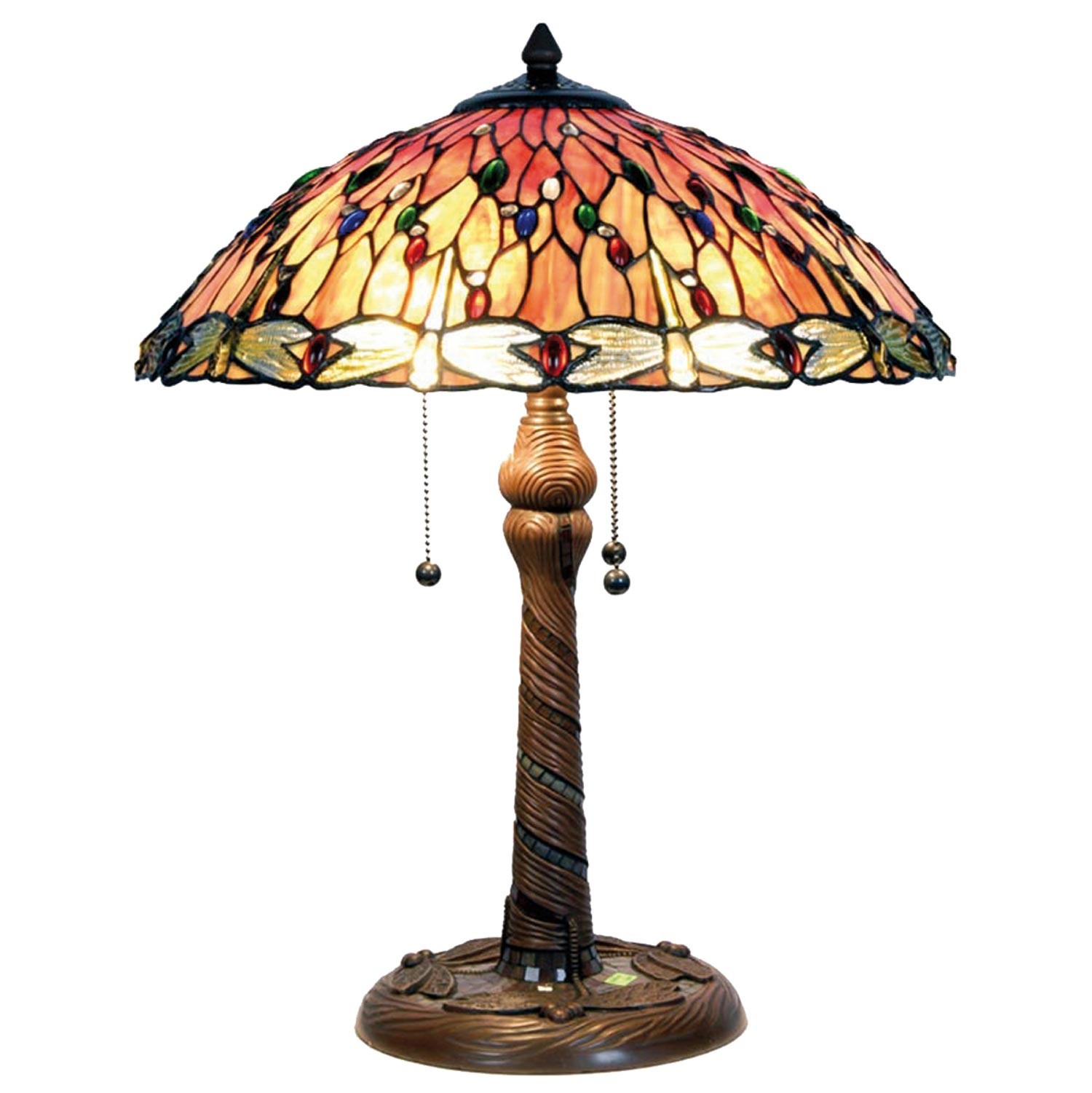Stolní lampa Tiffany Dragon - Ø 45*56 cm 5LL-5466