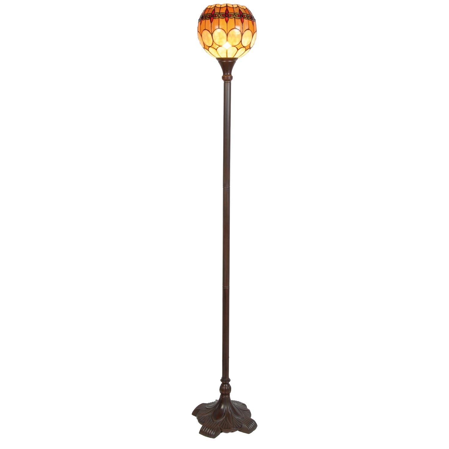 Stojací lampa Tiffany Oxford - Ø 27*184 cm 1x E27 / Max 60W 5LL-5316