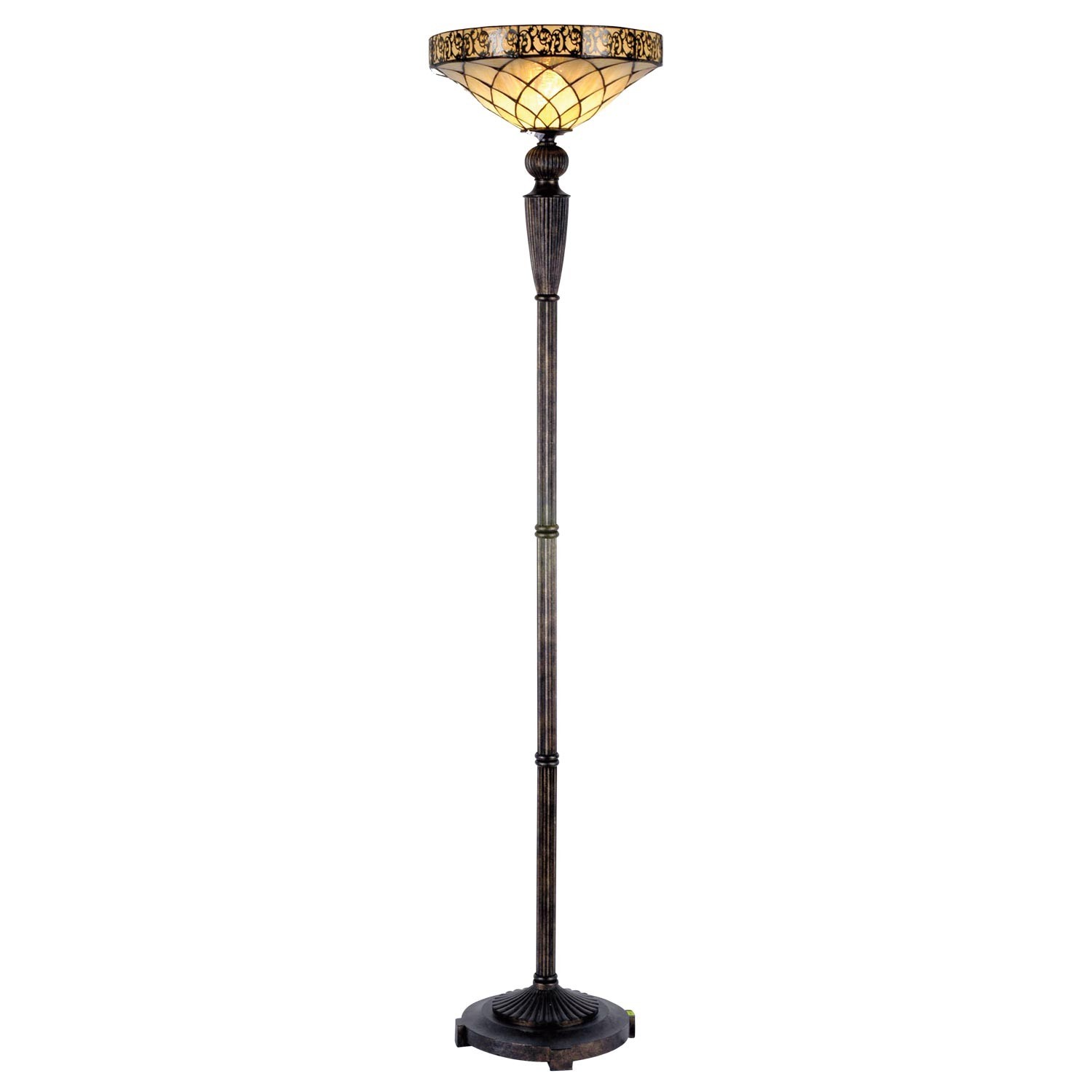Stojací lampa Tiffany- Ø 41*179 cm 1x E27 / max  Clayre & Eef