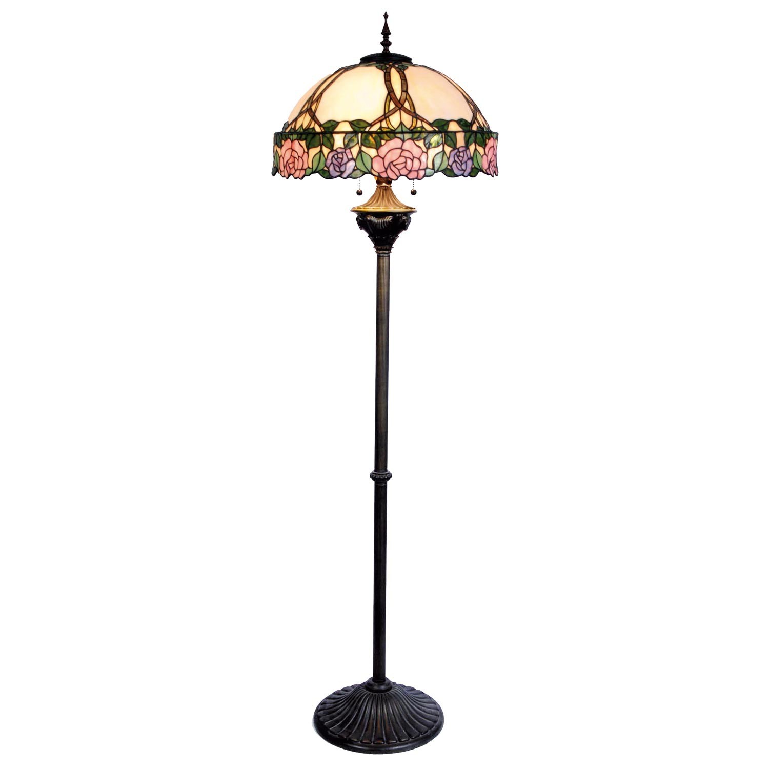 Levně Stojací lampa Tiffany - Ø 50*164 cm 3x E27 / Max 60W 5LL-5612