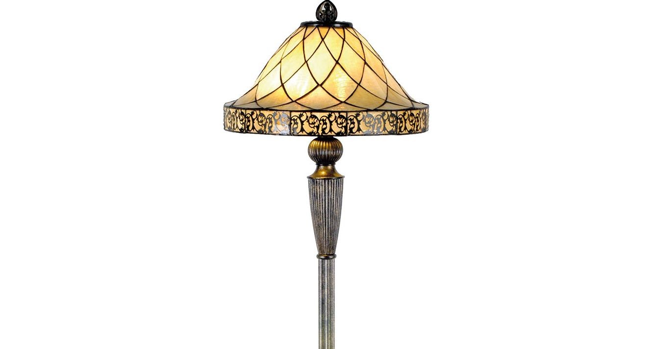 Stojací lampa Tiffany Filigree - Ø 46*168 cm 2x E27 / Max 60W
