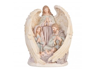 Betlém v andělských křídlech - 25*16*31 cm