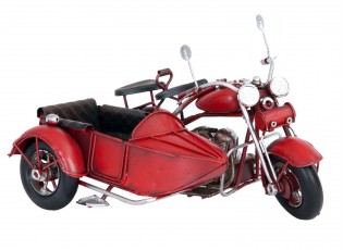 Kovový model motocyklu se sajtnou - 18*14*11 cm