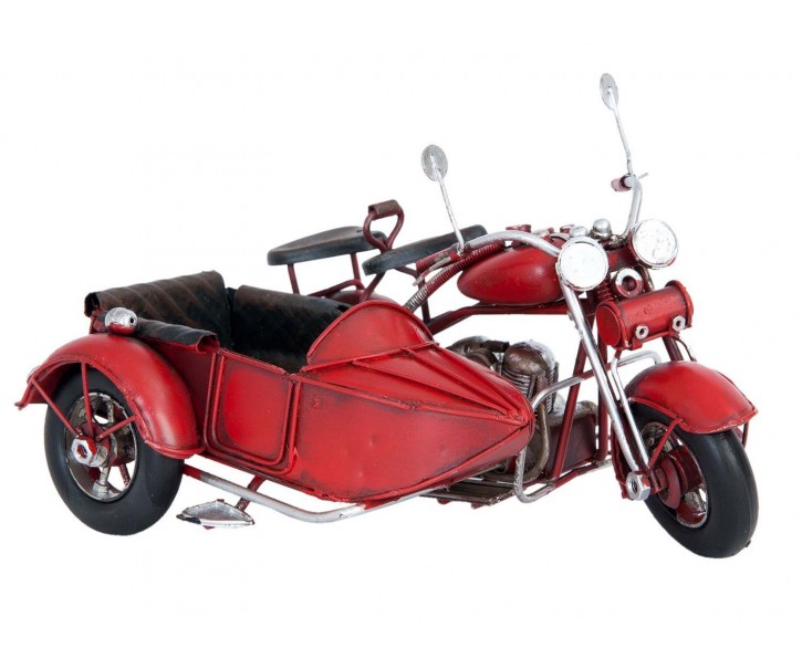 Kovový model motocyklu se sajtnou - 18*14*11 cm