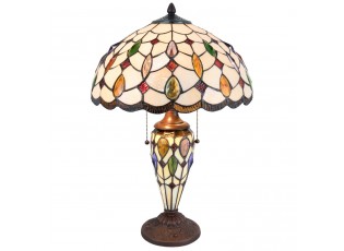 Stolní lampa Tiffany Sun stones - 40*60cm 2x E27/60W