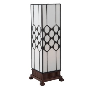 Stolní lampa Tiffany Roof - 12*12*36 cm E14 / max. 25 Watt