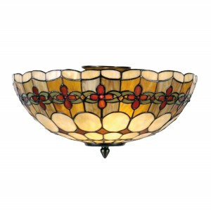 Závěsné svítidlo Tiffany Oxford - Ø 40*24 cm 2x E14 / Max 40W