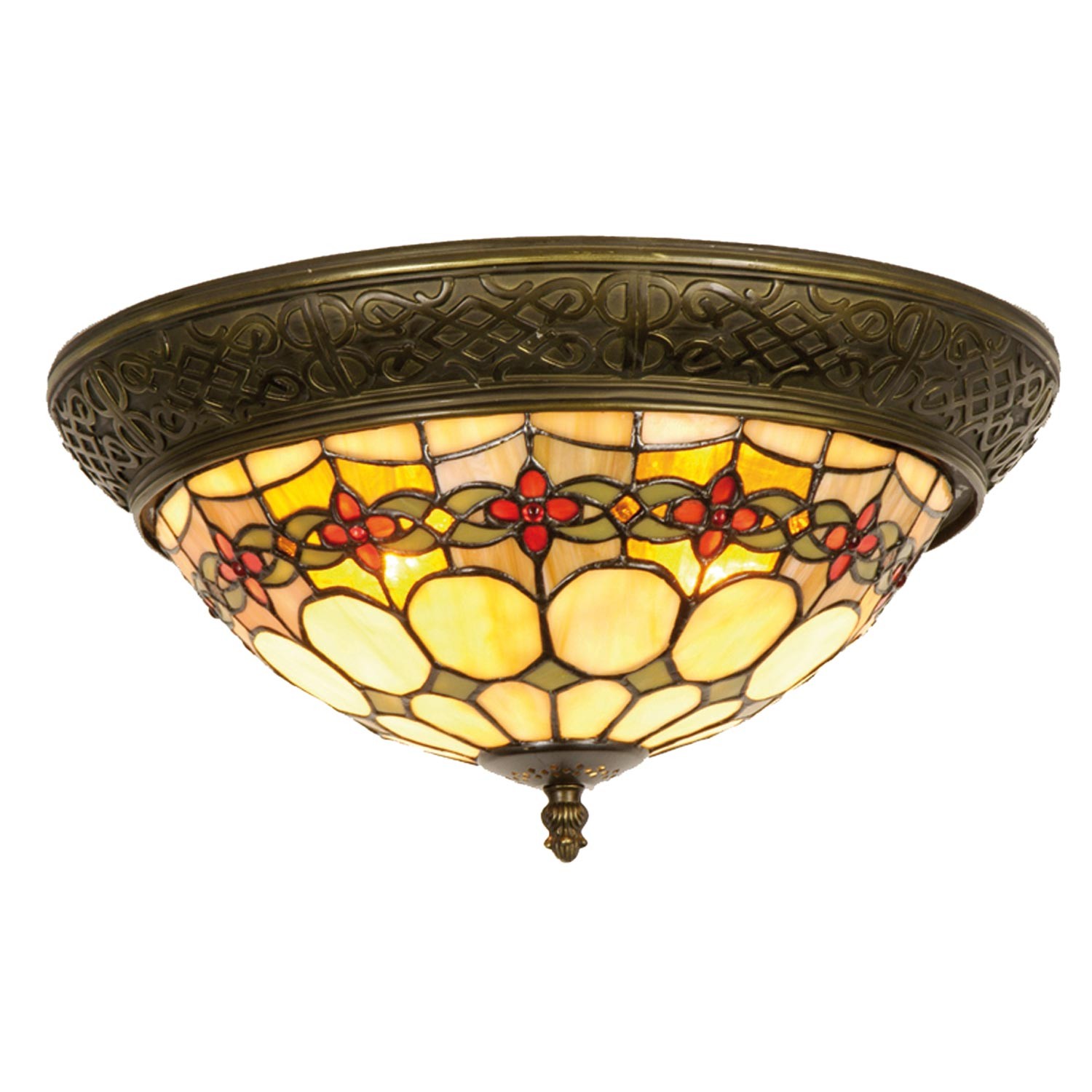 Závěsné svítidlo Tiffany Oxford - Ø 38*19 cm 2x E14 / max 40w