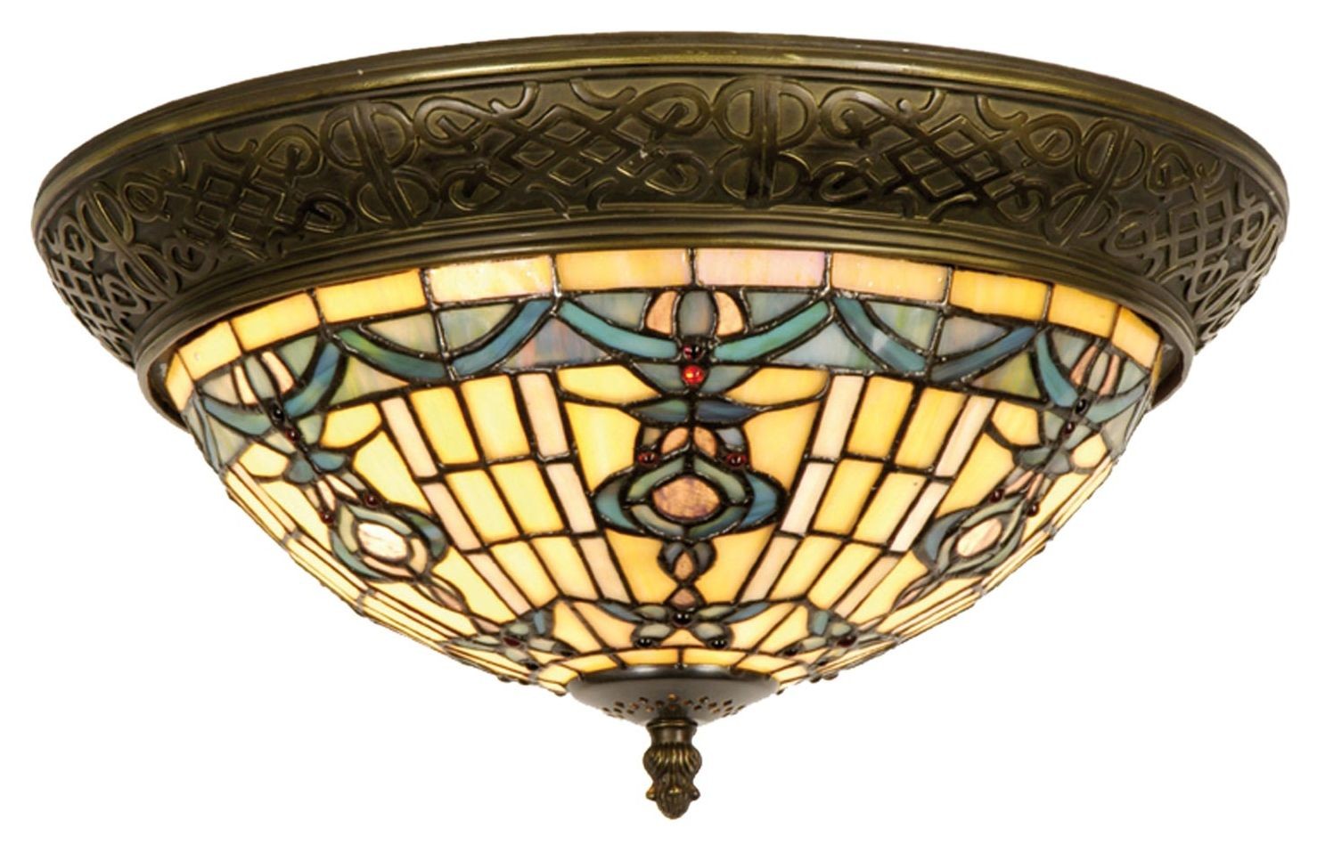 Stropní svítidlo Tiffany Alloment - Ø 38*19 cm 2x E14 / Max 40W